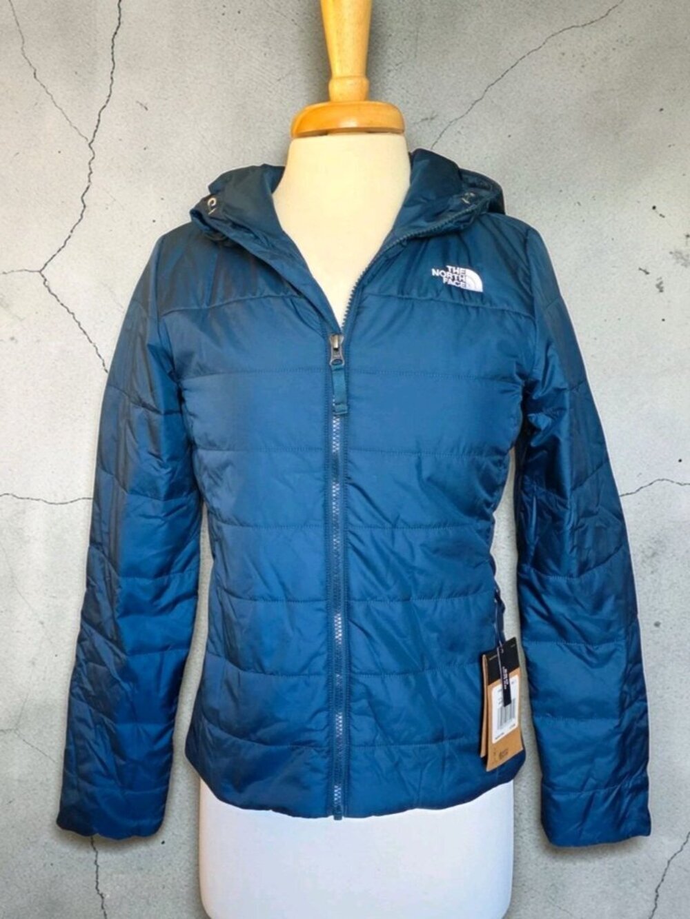 NWT The North Face Monterey Blue Flare Insulated Puffer Hoodie Jacket S - Picture 12 of 16